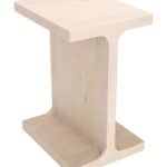 Natural Mango Wood Side Table with Rectangular Top and Rubber Feet 13 Natural Mango Wood Side Table with Rectangular Top and Rubber Feet