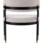 Modern Gray Dining Chair with Plush Teddy Fabric and Steel Frame 15 Modern Gray Dining Chair with Plush Teddy Fabric and Steel Frame