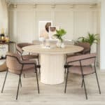 Round Mango Wood Dining Table with Hidden Storage Compartment 13 Round Mango Wood Dining Table with Hidden Storage Compartment