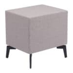 Gray End Table with Two Fabric Drawers and Steel Frame 16 Gray End Table with Two Fabric Drawers and Steel Frame