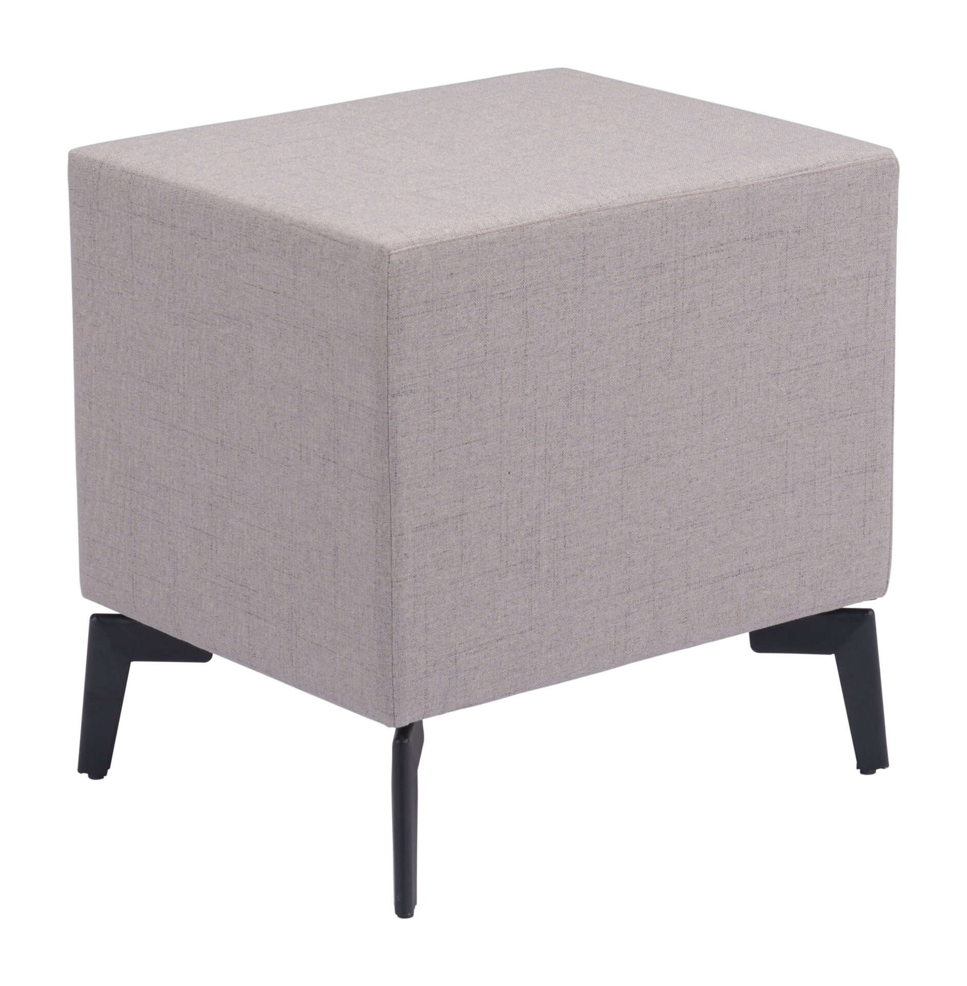 Gray End Table with Two Fabric Drawers and Steel Frame 6 Gray End Table with Two Fabric Drawers and Steel Frame - Image 6
