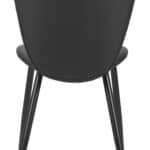 Black Vinyl Dining Chair with Steel Frame (Set of 2) 11 Black Vinyl Dining Chair with Steel Frame (Set of 2)