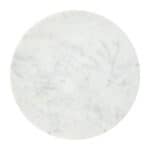White Marble Top Side Table with Black Cast Aluminum Base 13 White Marble Top Side Table with Black Cast Aluminum Base