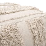 Woven Cotton Boho Chic Ottoman with Rubber Feet Protection 14 Woven Cotton Boho Chic Ottoman with Rubber Feet Protection