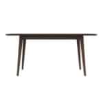 White Solid Wood Rectangular Dining Table 63 Inch 9 White Solid Wood Rectangular Dining Table 63 Inch