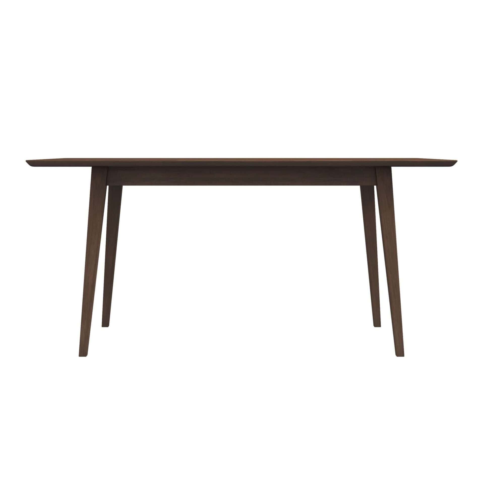 White Solid Wood Rectangular Dining Table 63 Inch 4 White Solid Wood Rectangular Dining Table 63 Inch - Image 4