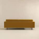 Gold Velvet Mid Century Modern Sofa with Removable Legs