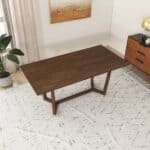 Brown Solid Wood Mid-Century Modern Dining Table for Small Spaces 10 Brown Solid Wood Mid-Century Modern Dining Table for Small Spaces
