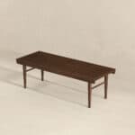 Brown Solid Wood Mid Century Modern Bench With Walnut Finish 14 Brown Solid Wood Mid Century Modern Bench With Walnut Finish