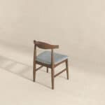 Grey Solid Wood Mid-Century Dining Chair 13 Grey Solid Wood Mid-Century Dining Chair