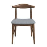 Grey Solid Wood Mid-Century Dining Chair 8 Grey Solid Wood Mid-Century Dining Chair