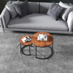 Rustic Round Nesting Coffee Tables with Adjustable Feet (Set of 2) 22 Rustic Round Nesting Coffee Tables with Adjustable Feet (Set of 2)