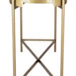 Art Deco Console Table with Multicolor Top for Living Room
