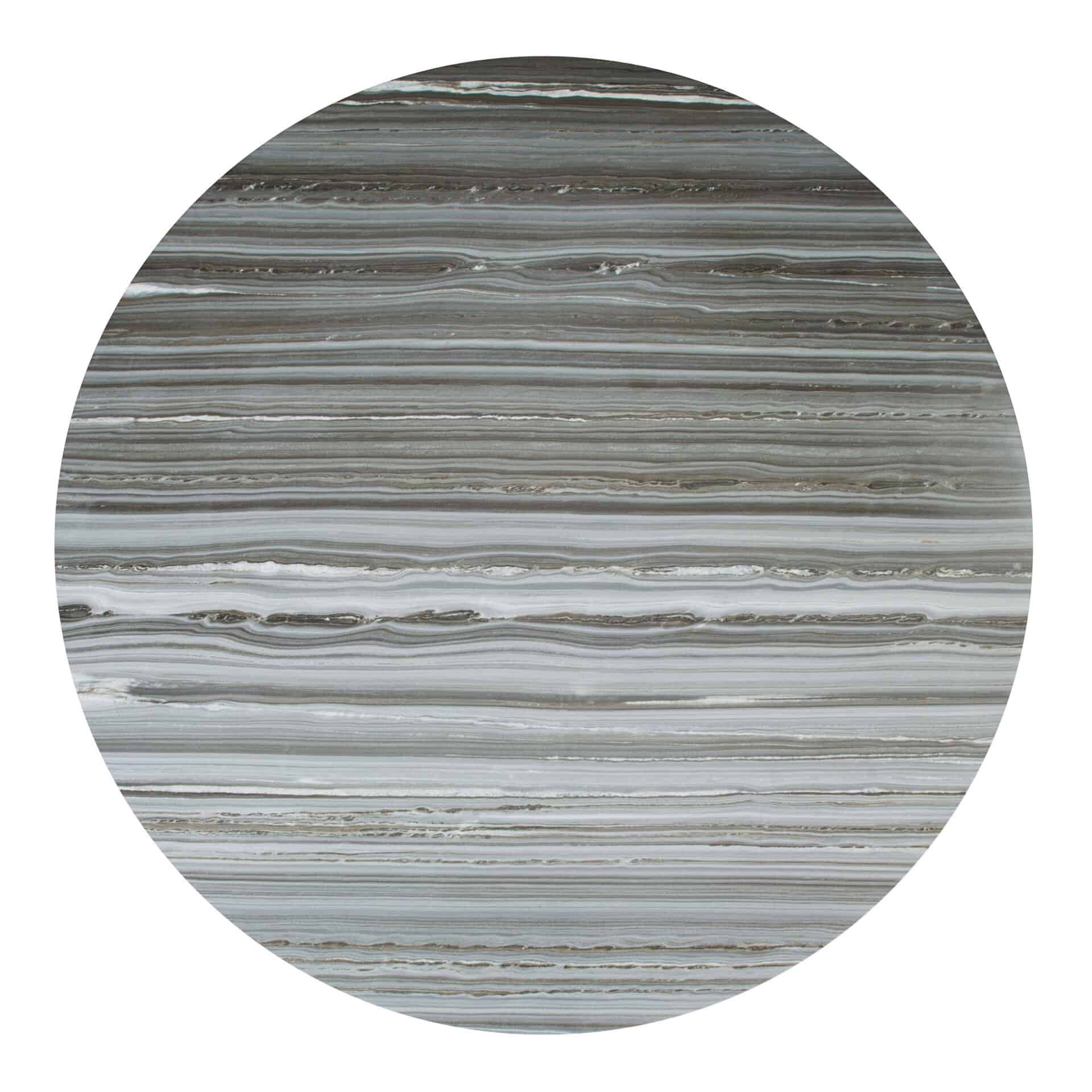 Modern Glam Round Dining Table with Marble Top and Steel Base 6 Modern Glam Round Dining Table with Marble Top and Steel Base - Image 6