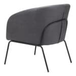Boho Chic Faux Leather Accent Chair with Steel Legs Vintage Gray 18 Boho Chic Faux Leather Accent Chair with Steel Legs Vintage Gray