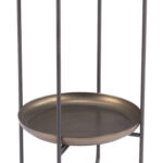 Round Bronze Accent Table with Steel Frame and Trays 11 Round Bronze Accent Table with Steel Frame and Trays