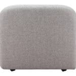 Gray Modular Middle Chair with Plywood Frame and Poly Linen Upholstery 16 Gray Modular Middle Chair with Plywood Frame and Poly Linen Upholstery