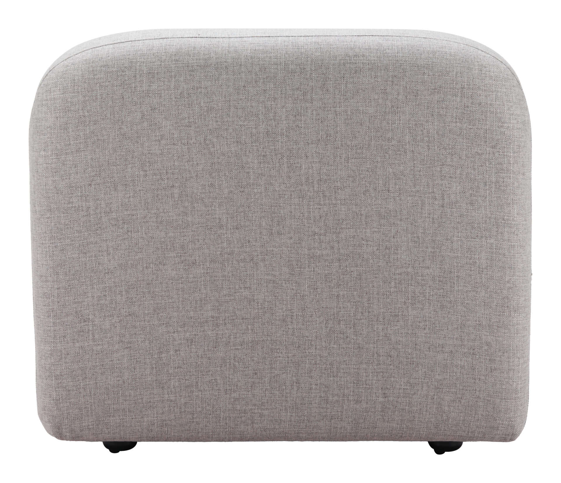 Gray Modular Middle Chair with Plywood Frame and Poly Linen Upholstery 7 Gray Modular Middle Chair with Plywood Frame and Poly Linen Upholstery - Image 7