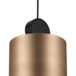 Gold and Black Modern LED Ceiling Lamp with Adjustable Cord