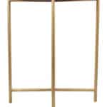 Gray and Gold Round Modern Glam Steel Frame Side Table 11 Gray and Gold Round Modern Glam Steel Frame Side Table
