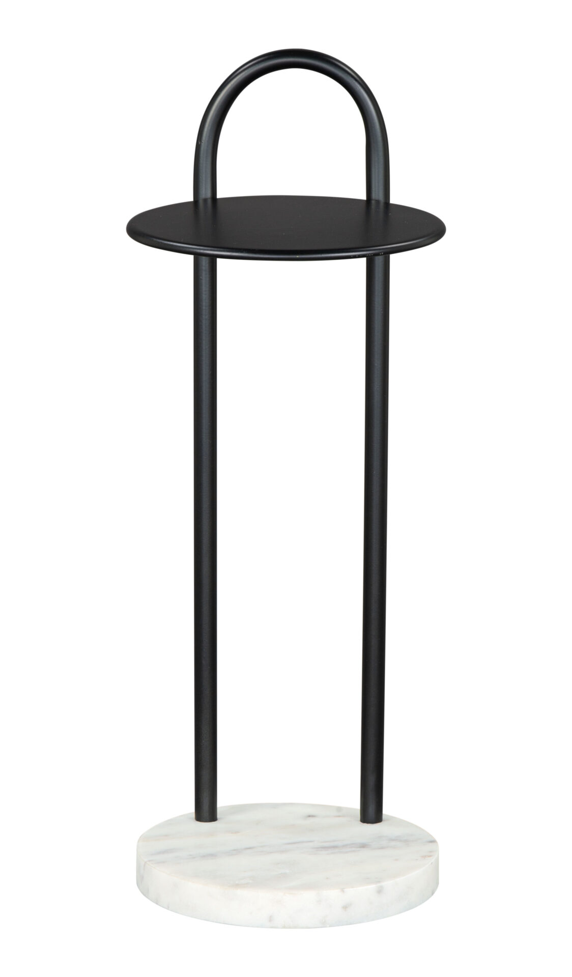 Modern Black and White Side Table with Marble Base 3 Modern Black and White Side Table with Marble Base - Image 3