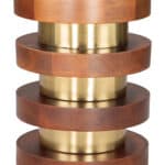 Elegant Acacia Wood and Gold Steel Round Side Table 9 Elegant Acacia Wood and Gold Steel Round Side Table