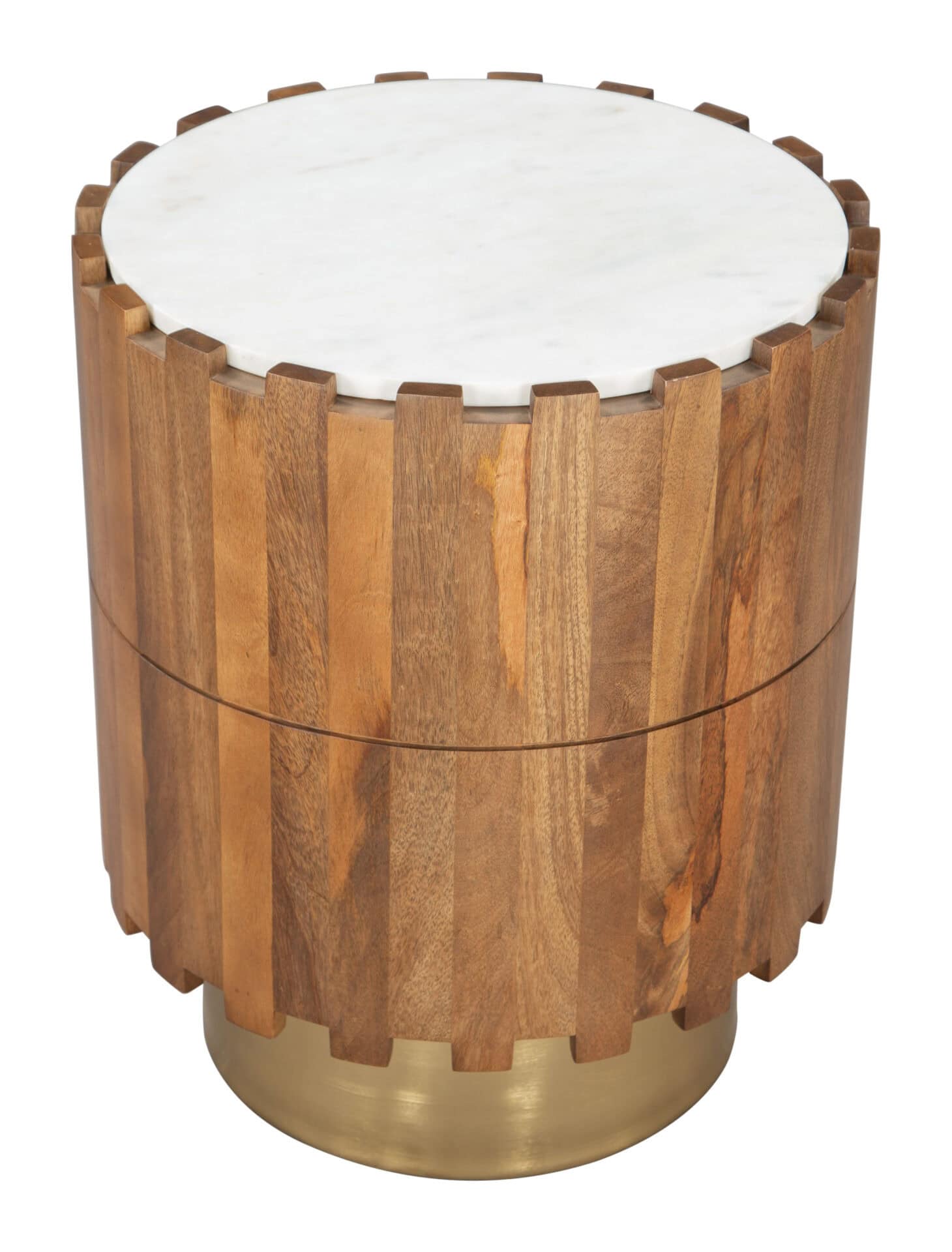 Natural Round Side Table with Sleek Design and Sturdy Construction 6 Natural Round Side Table with Sleek Design and Sturdy Construction - Image 6