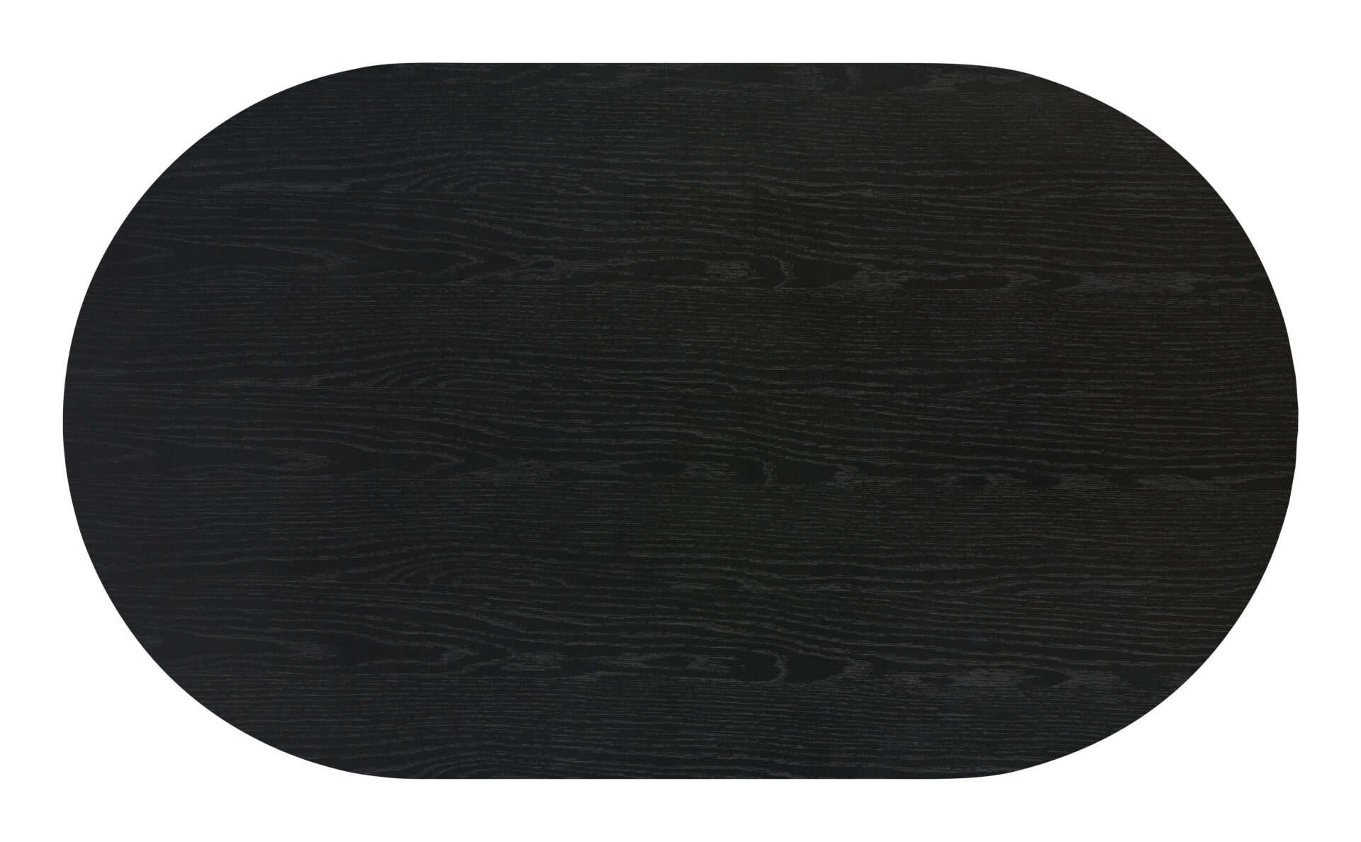 Black & Walnut Coffee Table with Storage Drawer and Oval Top 7 Black & Walnut Coffee Table with Storage Drawer and Oval Top - Image 7