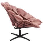 Velvet Swivel Accent Chair with Steel Base and Rubber Feet 9 Velvet Swivel Accent Chair with Steel Base and Rubber Feet