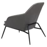 Modern Gray Accent Chair with Faux Leather and Steel Base 18 Modern Gray Accent Chair with Faux Leather and Steel Base