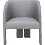 Slate Gray Modern Accent Chair with Armrest Support 16 Slate Gray Modern Accent Chair with Armrest Support