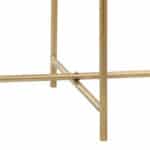 Gray and Gold Round Modern Glam Steel Frame Side Table 14 Gray and Gold Round Modern Glam Steel Frame Side Table