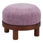 Purple Ottoman with Wood Frame and Soft Cushion 12 Purple Ottoman with Wood Frame and Soft Cushion