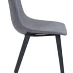 Modern Scoop Dining Chair with Steel Frame - Gray (Set of 2) 13 Modern Scoop Dining Chair with Steel Frame - Gray (Set of 2)