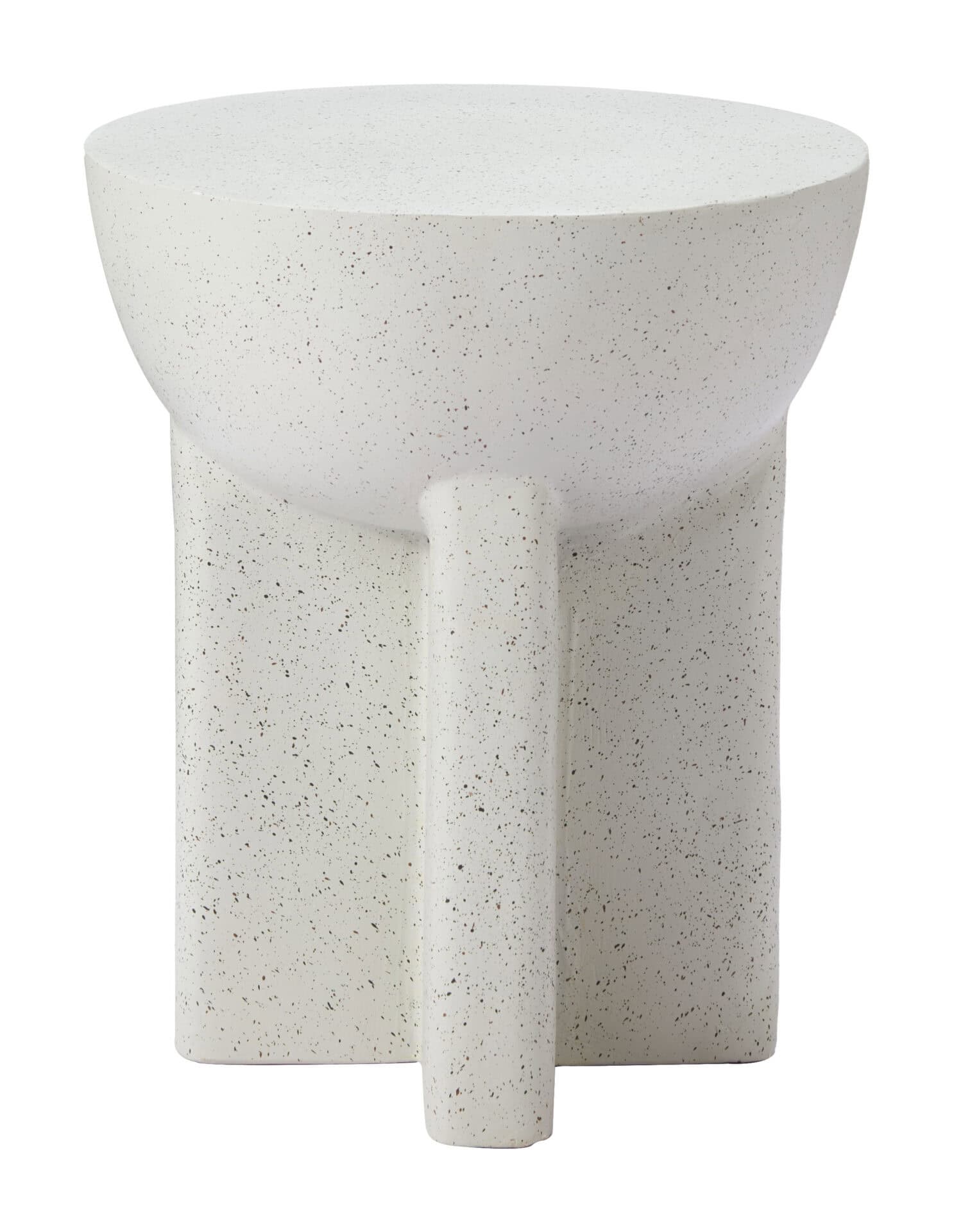 Terrazzo Look Modern Side Table with Round Top and Rubber Feet 3 Terrazzo Look Modern Side Table with Round Top and Rubber Feet - Image 3
