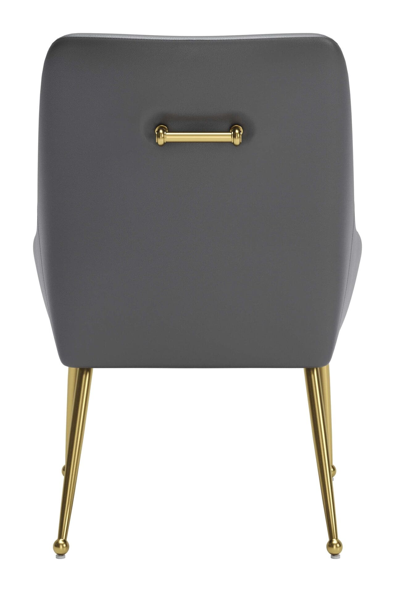 Gray & Gold Upholstered Armchair with Cushion and Metal Legs 6 Gray & Gold Upholstered Armchair with Cushion and Metal Legs - Image 6