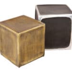 Modern Multicolor Aluminum Side Table Set (Set of 2)
