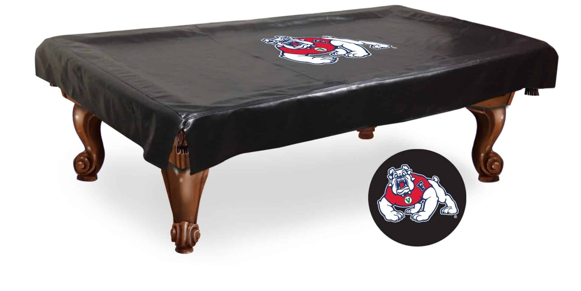Fresno State University 9-Foot Logo Pool Table Cover 1 Fresno State University 9-Foot Logo Pool Table Cover