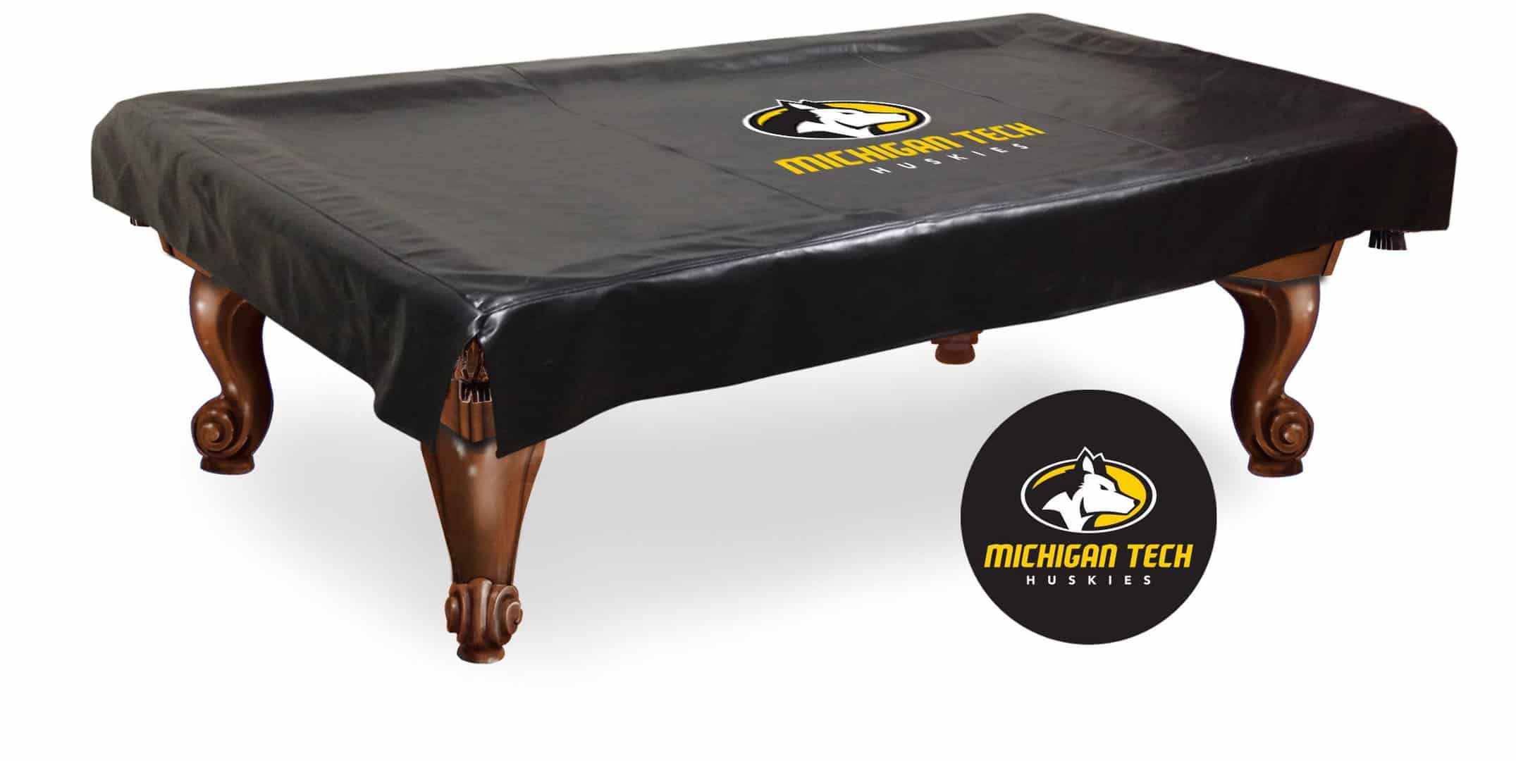 michigan tech university 8-foot logo pool table cover