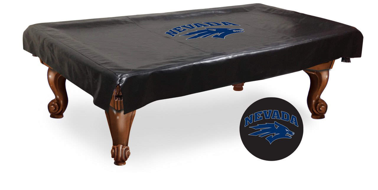 University of Nevada 7-Foot Logo Pool Table Cover 1 University of Nevada 7-Foot Logo Pool Table Cover