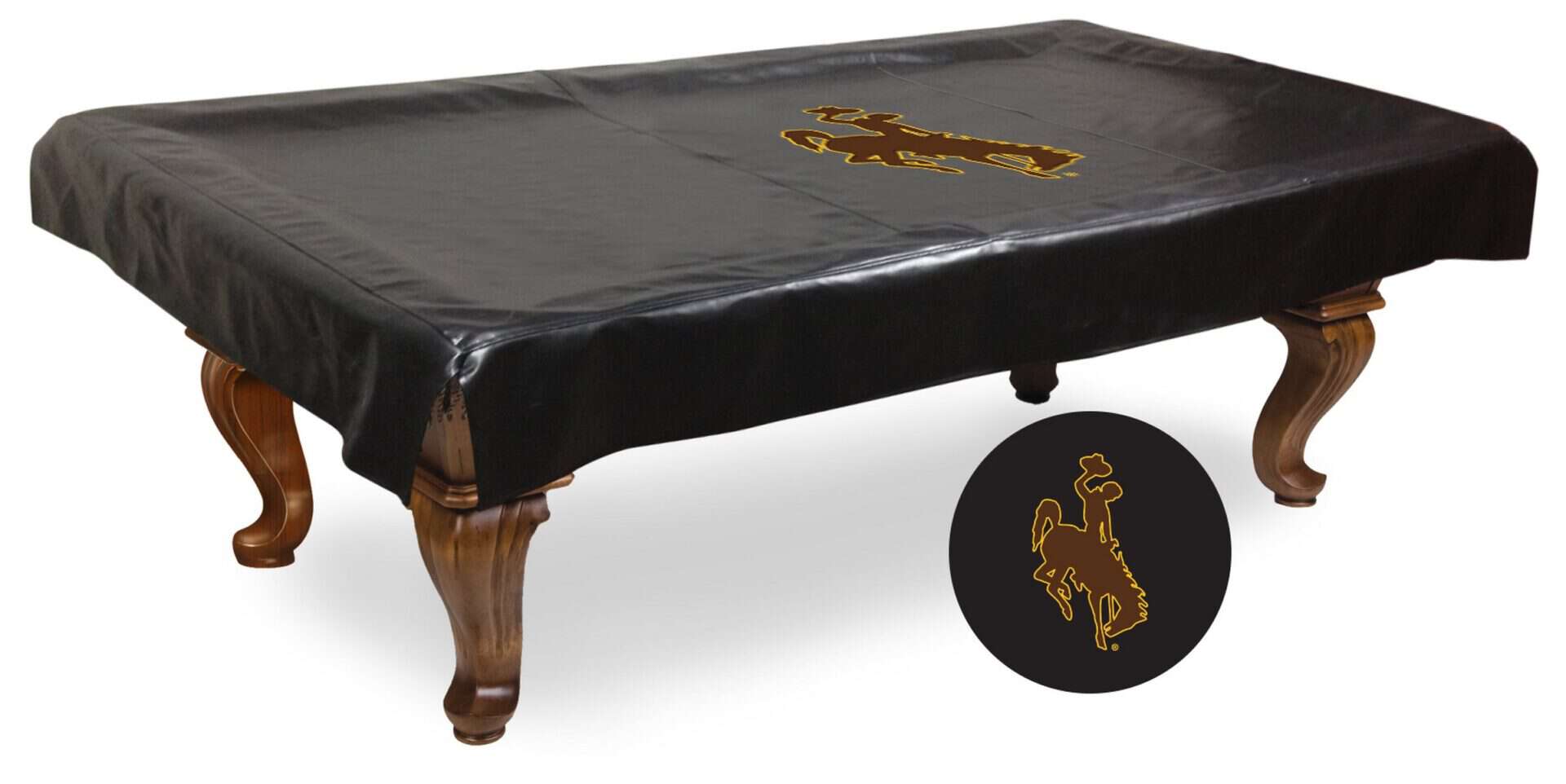 University of Wyoming 9-Foot Logo Pool Table Cover 1 University of Wyoming 9-Foot Logo Pool Table Cover