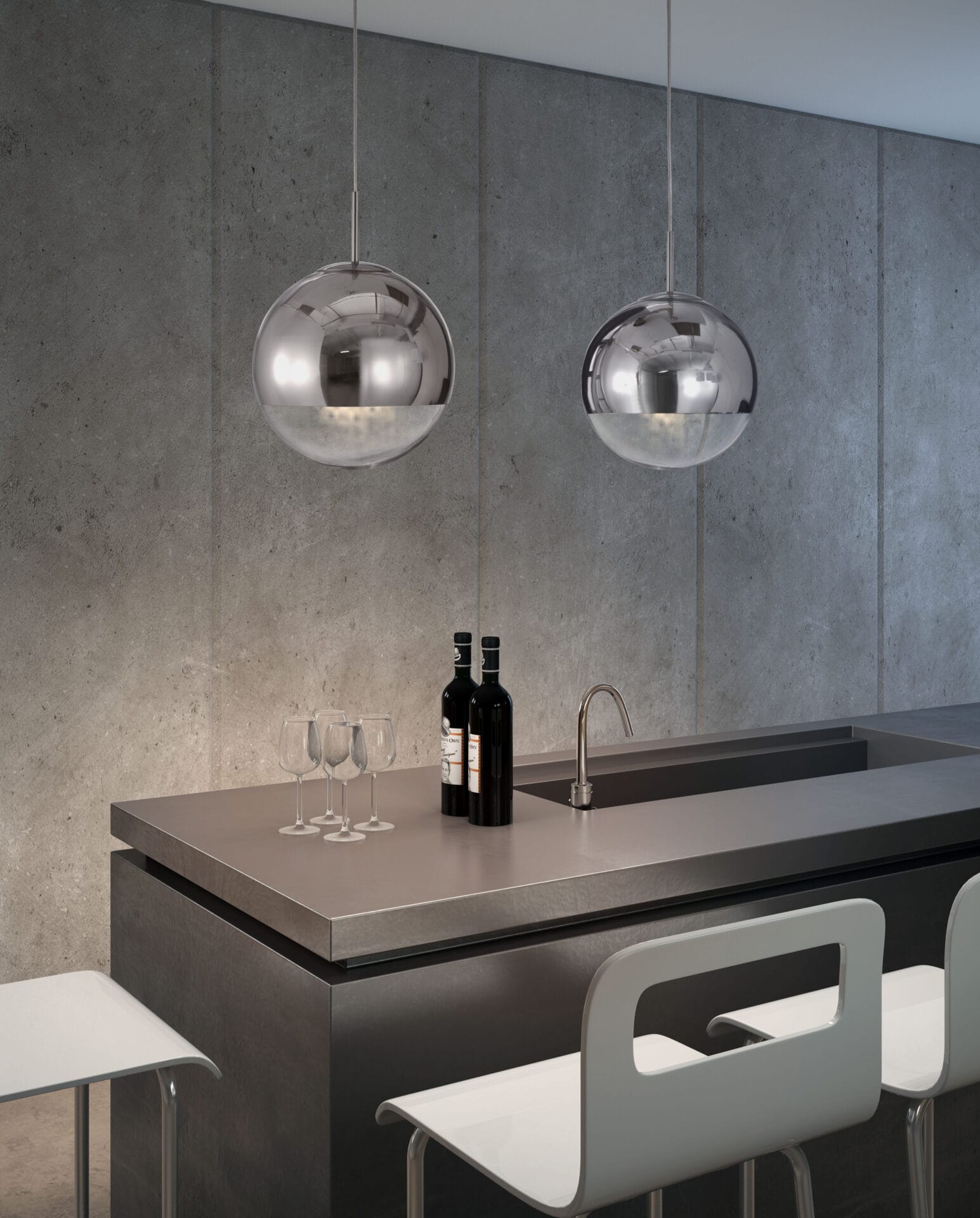 Adjustable Chrome and Glass Kinetic Ceiling Lamp for Modern Spaces 1 Adjustable Chrome and Glass Kinetic Ceiling Lamp for Modern Spaces