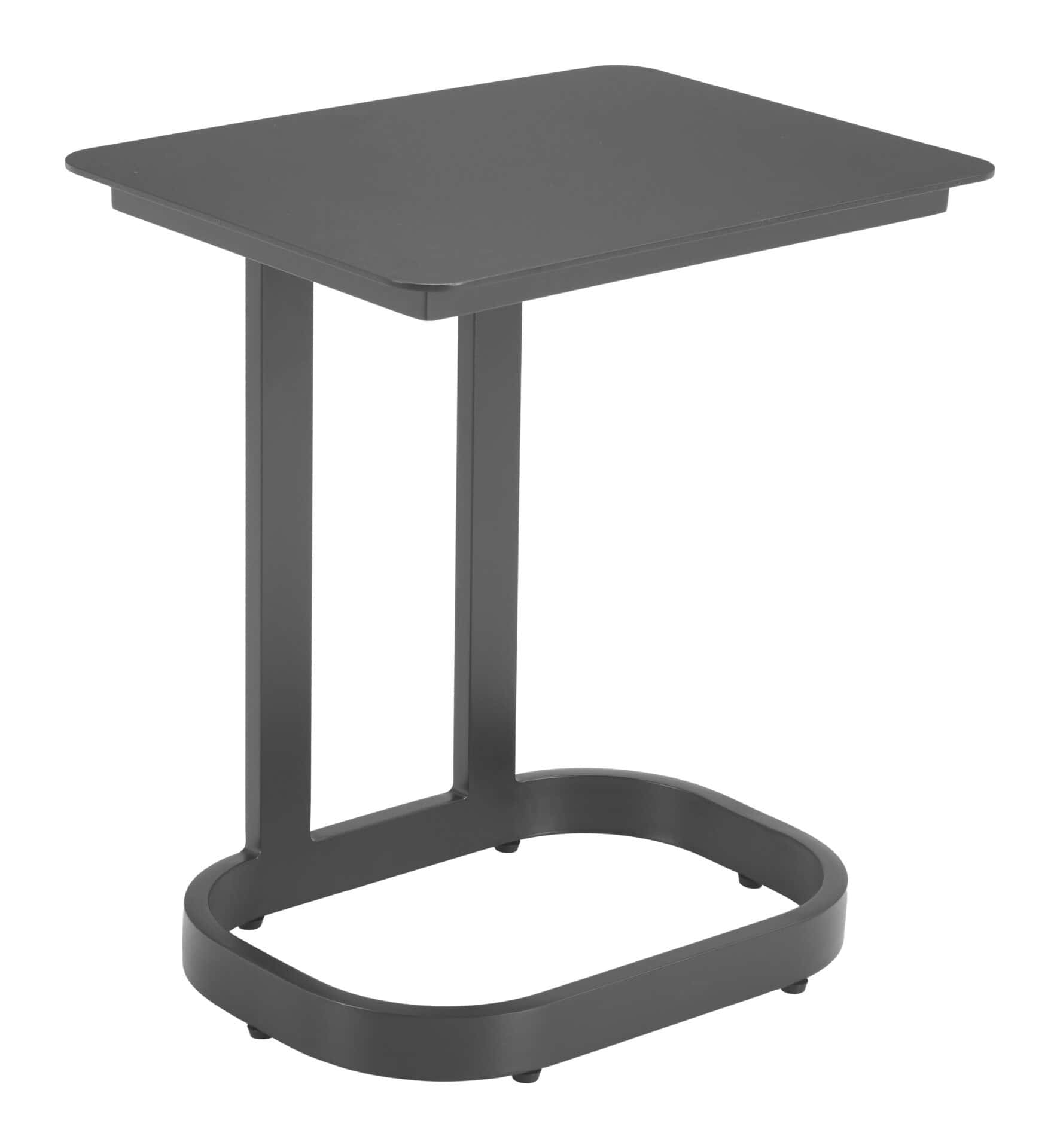 Modern Black Aluminum End Table with Sleek, Urban Style 6 Modern Black Aluminum End Table with Sleek, Urban Style - Image 6