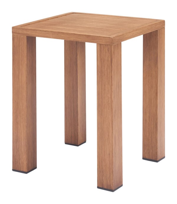 Natural Finish Aluminum Side Table with Modern Design and Durability