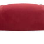Red Velvet Accent Chair with Sturdy Steel Frame and Armrests 17 Red Velvet Accent Chair with Sturdy Steel Frame and Armrests