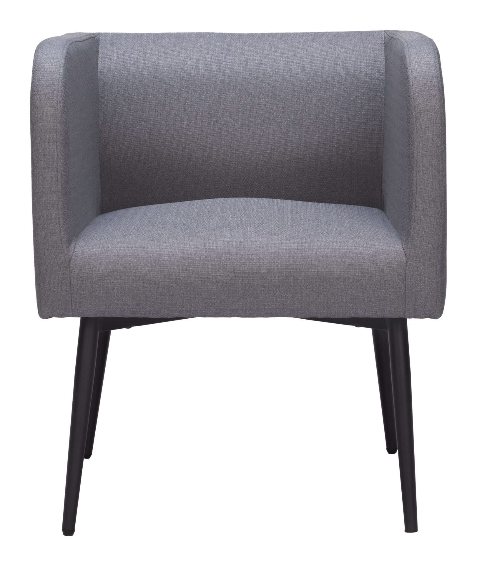 Gray Dining Chair with Steel Frame and Performance Fabric 3 Gray Dining Chair with Steel Frame and Performance Fabric - Image 3