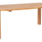 Natural Rubber Wood Dining Table for 6 with Veneer Top 9 Natural Rubber Wood Dining Table for 6 with Veneer Top