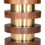 Elegant Acacia Wood and Gold Steel Round Side Table 10 Elegant Acacia Wood and Gold Steel Round Side Table