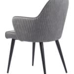 Gray Modern Dining Chair with Faux Leather and Steel Frame 12 Gray Modern Dining Chair with Faux Leather and Steel Frame