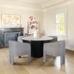 Slate Gray Modern Accent Chair with Armrest Support 13 Slate Gray Modern Accent Chair with Armrest Support